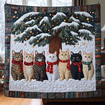 Plaid Scarf Kitties LT2211006CL Quilt