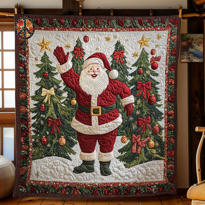 Golden Star Santa WN1212034CL Quilt