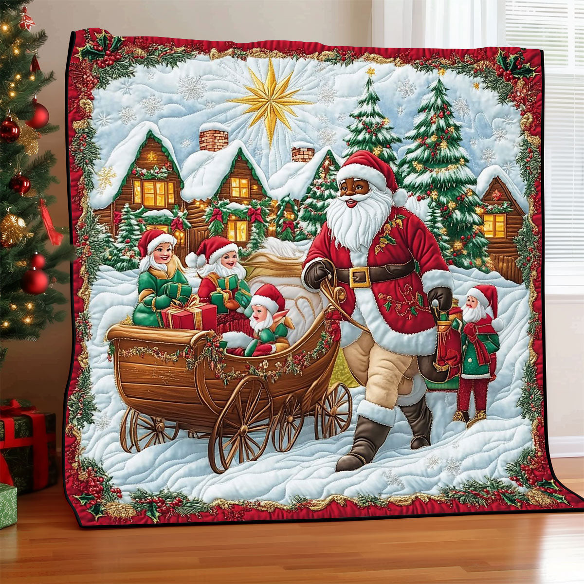 Santa Brings Joy CW0511005CL Quilt