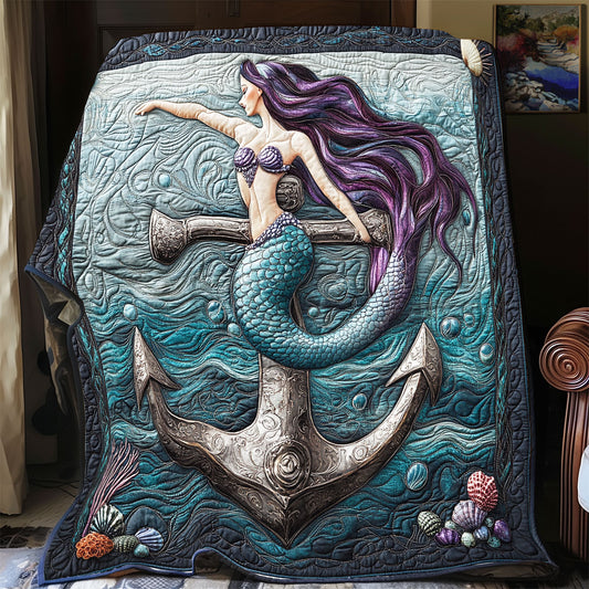 The Mermaid And Anchor CQ0306025CL Quilt