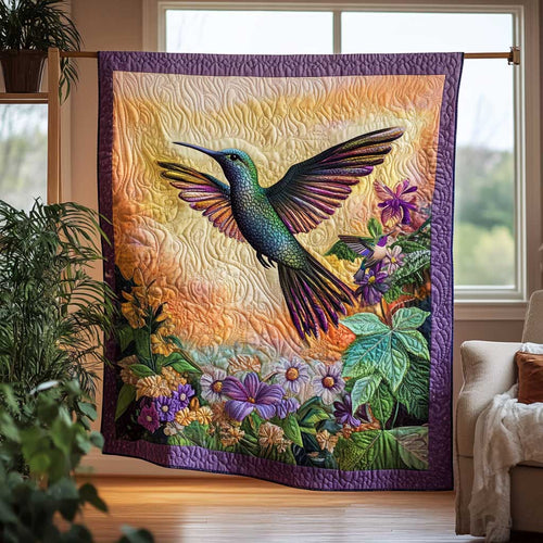 Hummingbird Sunset Serenity WN2510011CL Quilt