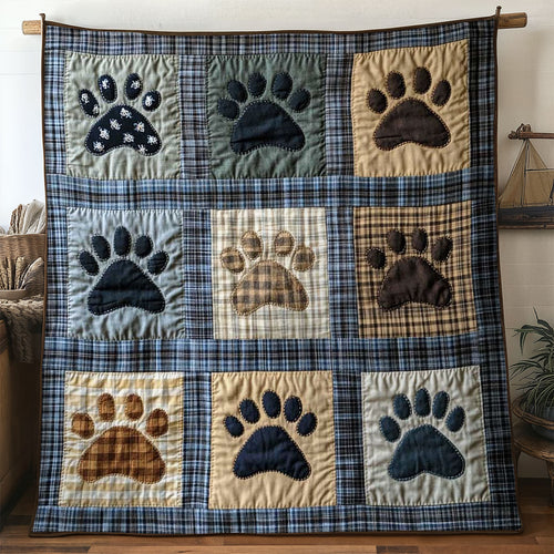 Dog Paw Patchwork WN0605005CL Quilt