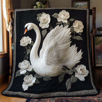 Graceful White Swan WN2203044CL Quilt