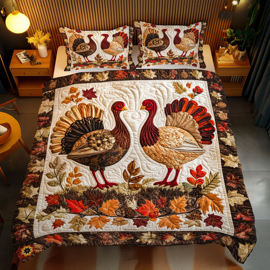 Rustic Turkey Charm WJ2512034CL Duvet Cover Set