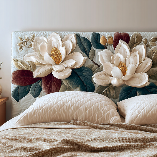 Magnolia Blossoms XR2312009CL Quilted Headboard Slipcover