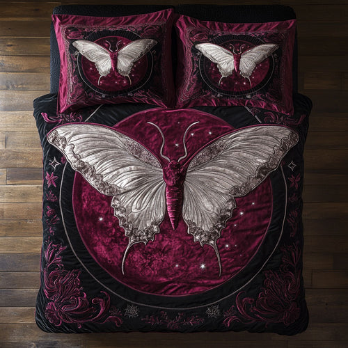 Red Wine Moth CP0206084CL Duvet Cover Set