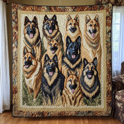 Charming German Shepherd CW0512004CL Quilt