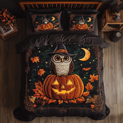 Pumpkin Owl WN0708082CL Duvet Cover Set