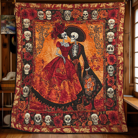 Skeleton Love Story WY1802017CL Quilt