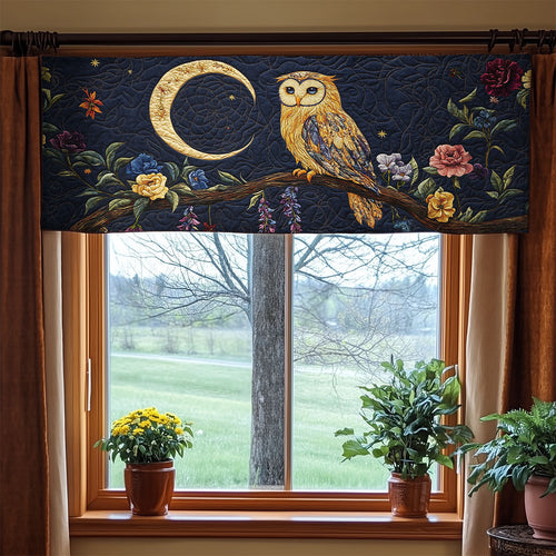 Floral Owl WX2205024CL Quilted Valance