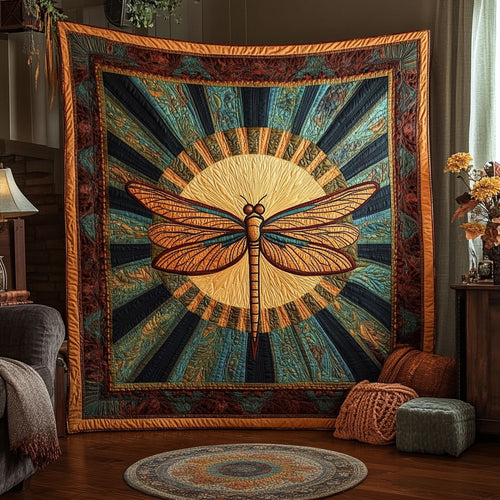 Harvest Dragonfly WN1408050CL Quilt
