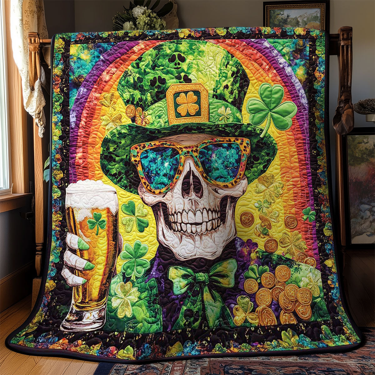 Clover Skull WN0701049CL Quilt