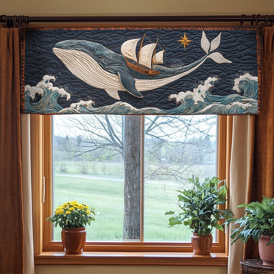 Whale Of The Deep Sky WN1607056CL Quilted Valance