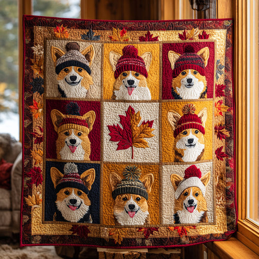 Snuggle Corgi Time CW0608043CL Quilt