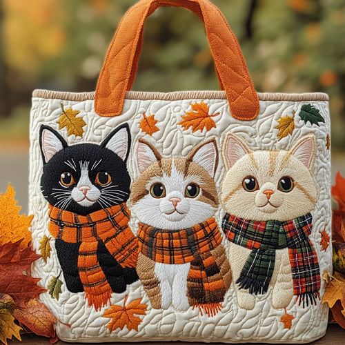 Autumn Cats XR2209021CL Quilted Tote Bag