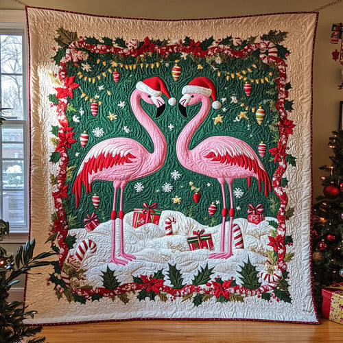 Flamingo Frosty Joy WN0210026CL Quilt