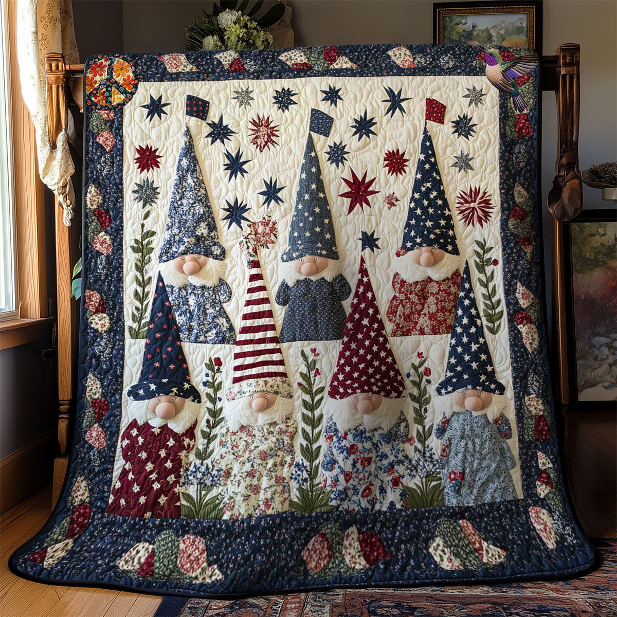 Freedom Gnome Celebration WN2811013CL Quilt