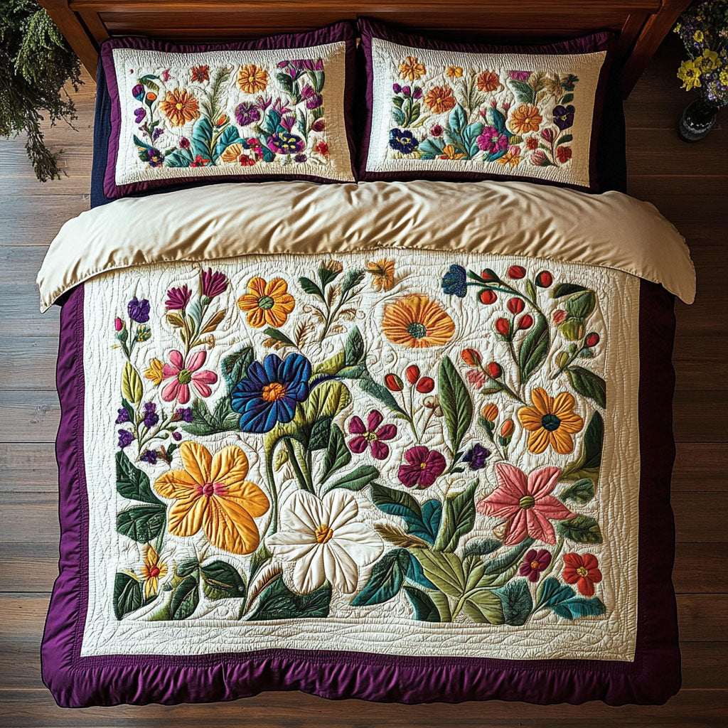 Colorful Flower WY0407024CL Duvet Cover Set