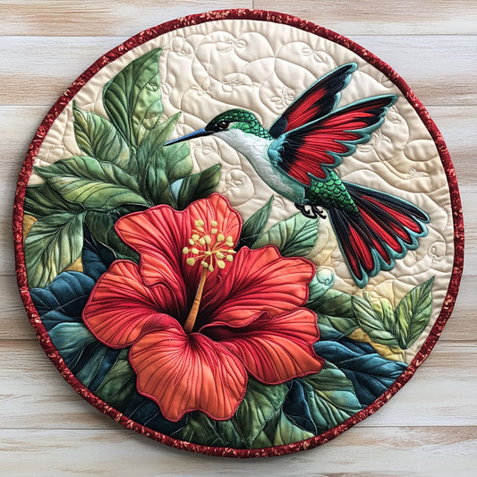 Hummingbird CW1906031CL Quilted Round Mat