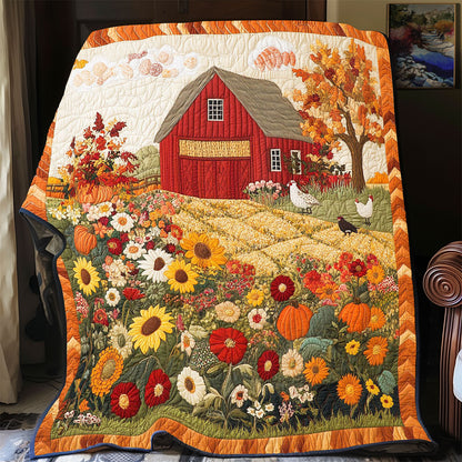Peaceful Red Barn WP1504042CL Quilt
