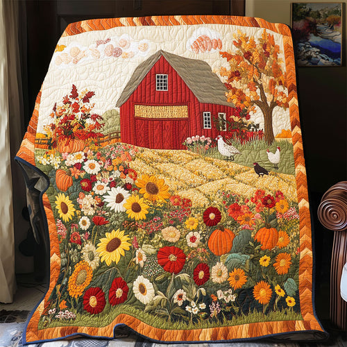 Peaceful Red Barn WP1504042CL Quilt