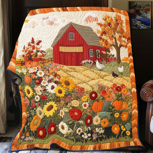Peaceful Red Barn WP1504042CL Quilt