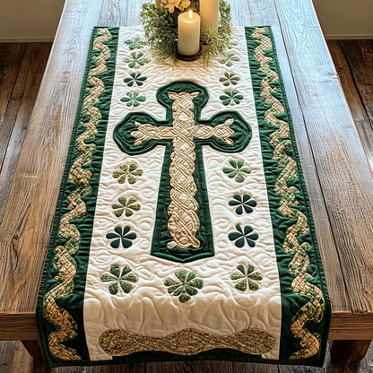 Irish Celtic Cross CM2204037CL Quilted Table Runner
