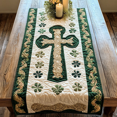 Irish Celtic Cross CM2204037CL Quilted Table Runner