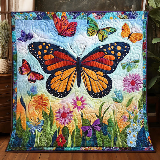 Butterfly Flower Garden WJ0504002CL Quilt