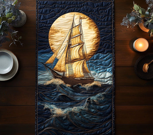 Sail Spirit CW2105358CL Quilted Table Runner