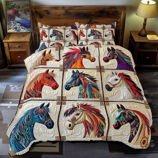 Native American Horse WY1312053CL Duvet Cover Set