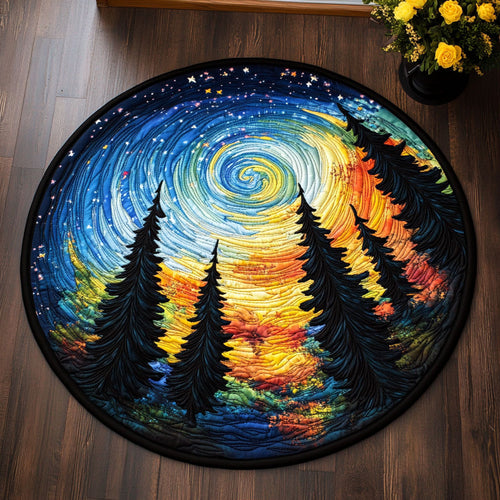 Forest Whirl CW1206016CL Quilted Round Mat