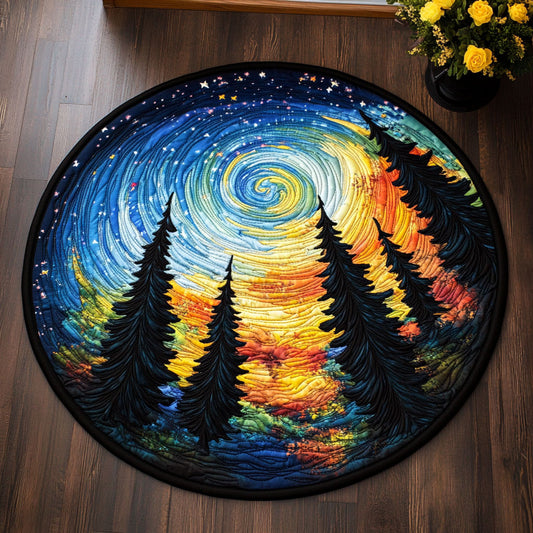 Forest Whirl CW1206016CL Quilted Round Mat