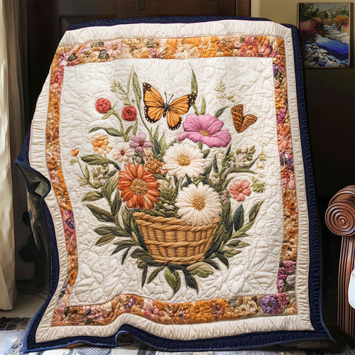 Flower Basket WX1701047CL Quilt