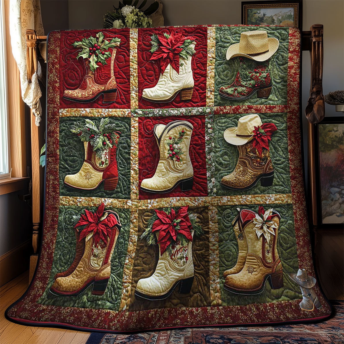 Festive Boots And Hats WN2211038CL Quilt