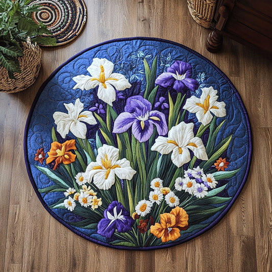 Iris And Daisy WY2205041CL Quilted Round Mat