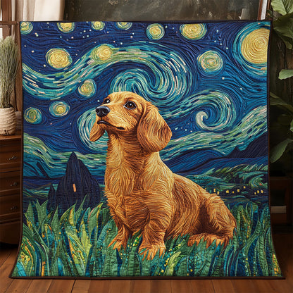 Dachshund Starry Night WX3105017CL Quilt