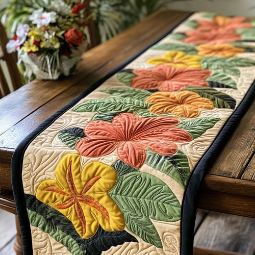 Summer Flower CP1605009CL Quilted Table Runner
