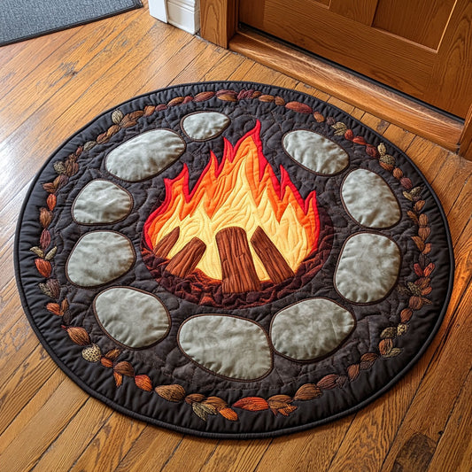 Rustic Flame CP2807065CL Quilted Round Mat
