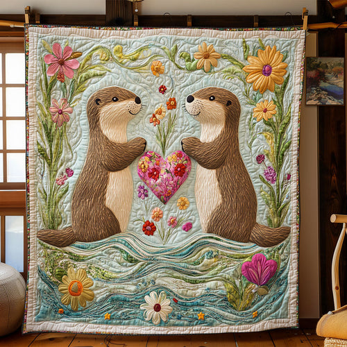 Otterly Adorable Love WJ0602024CL Quilt