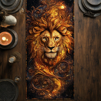 Majestic Lion CW1505128CL Quilted Table Runner