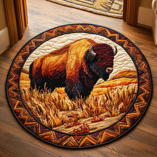 Charming Bison CP1207024CL Quilted Round Mat