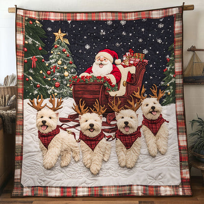 Merry Terrier Christmas WN1211076CL Quilt