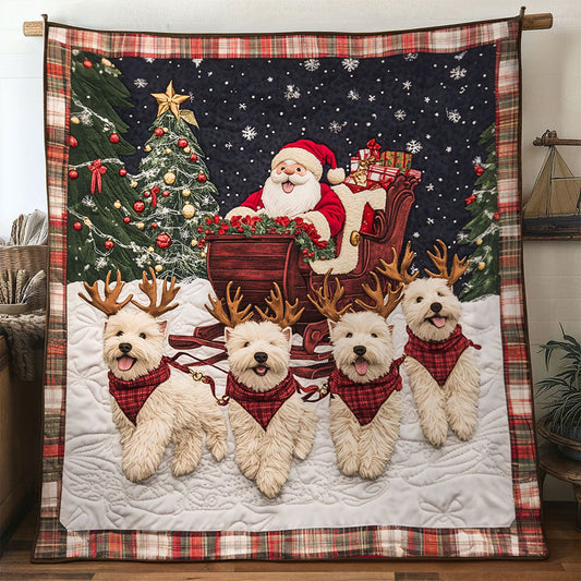 Merry Terrier Christmas WN1211076CL Quilt