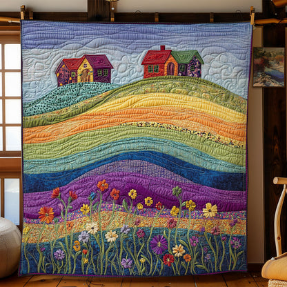 Rainbow Flower Walk WN1507091CL Quilt
