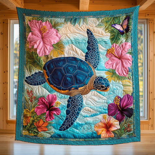Hibiscus Turtle CW2509058CL Quilt