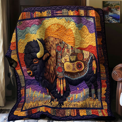 Bison Native American WJ2712002CL Quilt