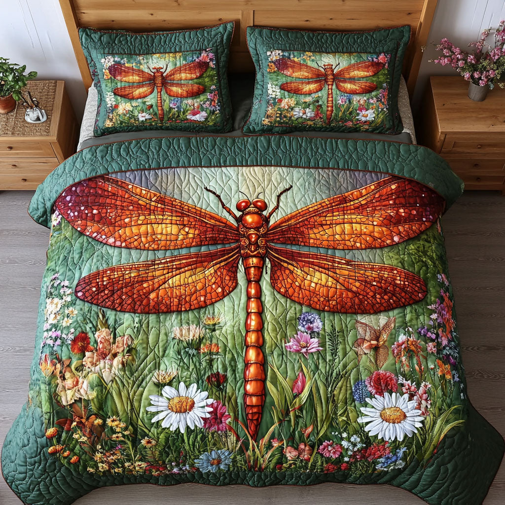 Dragonfly In Garden WY0602008CL Duvet Cover Set