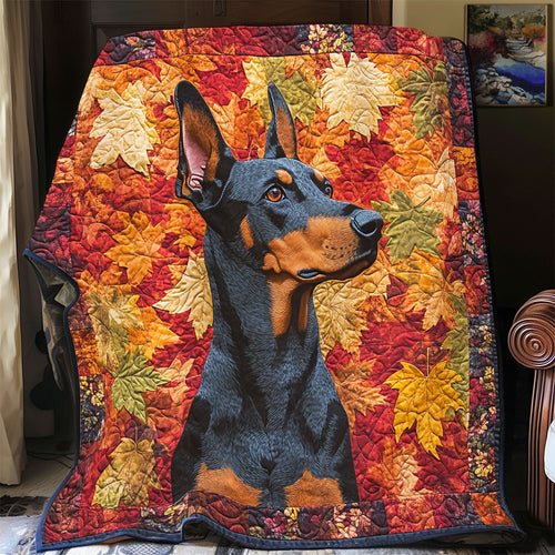 Black Dog In Autumn WY2101043CL Quilt