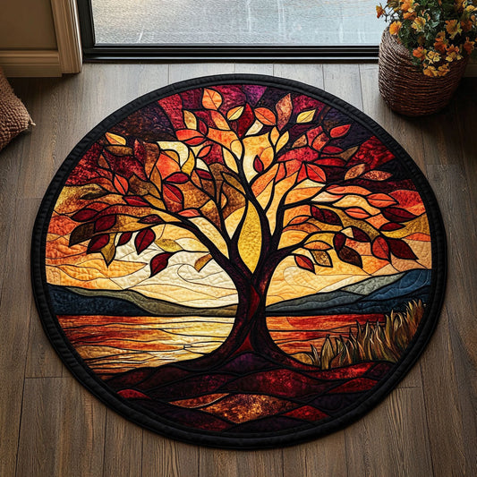 Branches of Grace CM2905023CL Quilted Round Mat